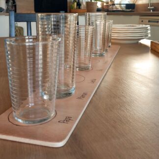Planche à verres personnalisée